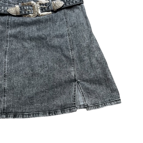 Rock&Roll Denim Charcoal Black Denim Dress with Stretch Women’s XL NWT - Picture 3 of 10